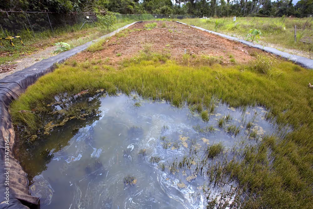 Operação de tratamento de solo contaminado